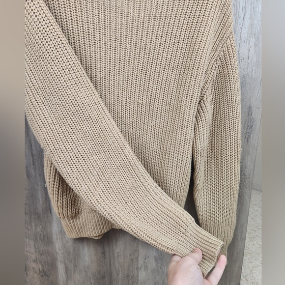 Wilfred Aritzia Montpellier Turtleneck Wool Knit Sweater in Heather Gold XS - Picture 5 of 10